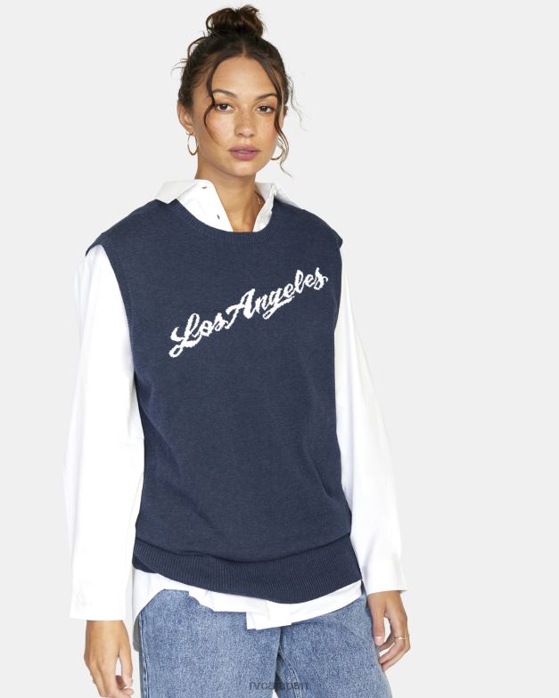 衣類 TP8J1576 ムーディーブルー RVCA 女性 故郷のセーターベスト