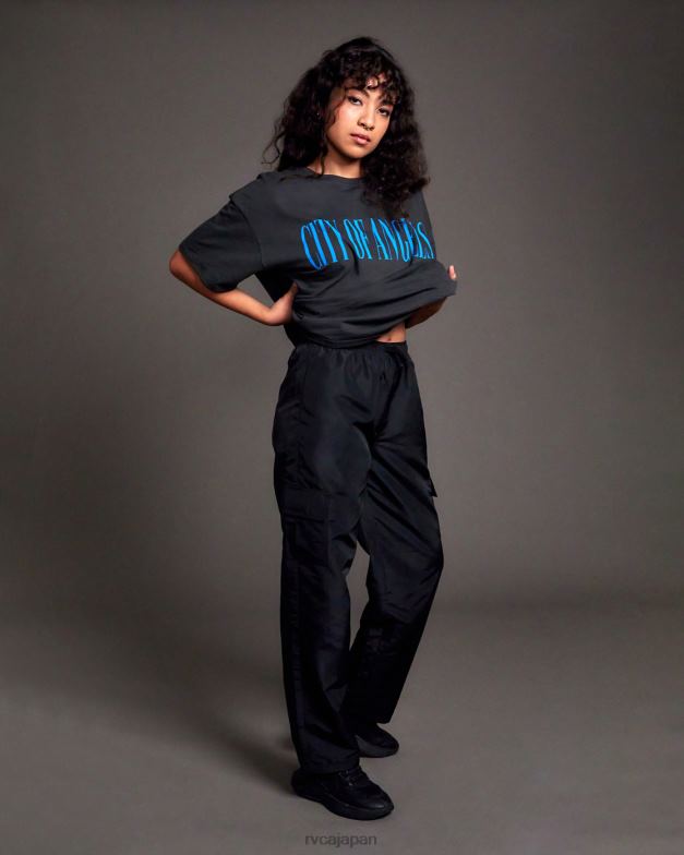 衣類 TP8J1577 黒 RVCA 女性 スウィッシュ カーゴ トラック パンツ