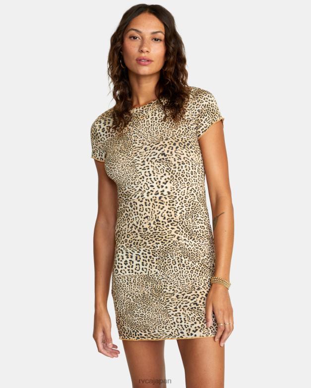 衣類 TP8J1594 マルチ RVCA 女性 ローバー Tシャツドレス