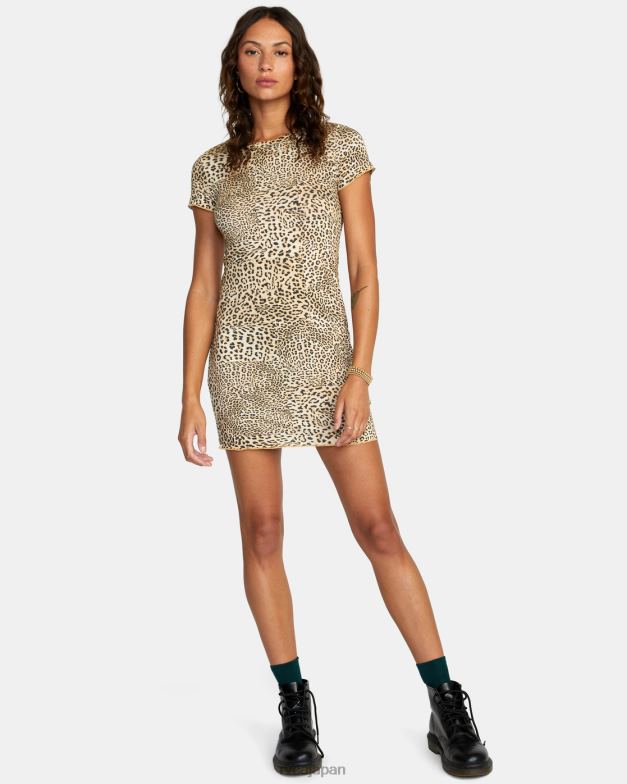 衣類 TP8J1594 マルチ RVCA 女性 ローバー Tシャツドレス