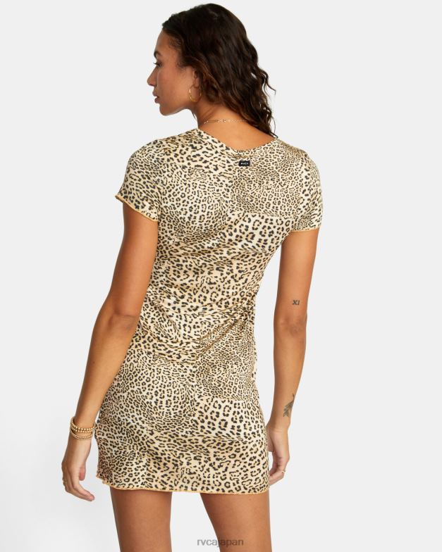衣類 TP8J1594 マルチ RVCA 女性 ローバー Tシャツドレス