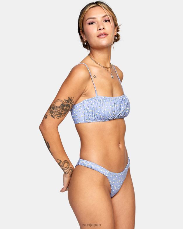 泳ぐ TP8J1602 グレーパープル RVCA 女性 ミルフレンチ ビキニボトムス