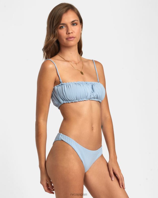 泳ぐ TP8J1603 ダスティブルー RVCA 女性 ワイドリブ生意気なビキニボトムス