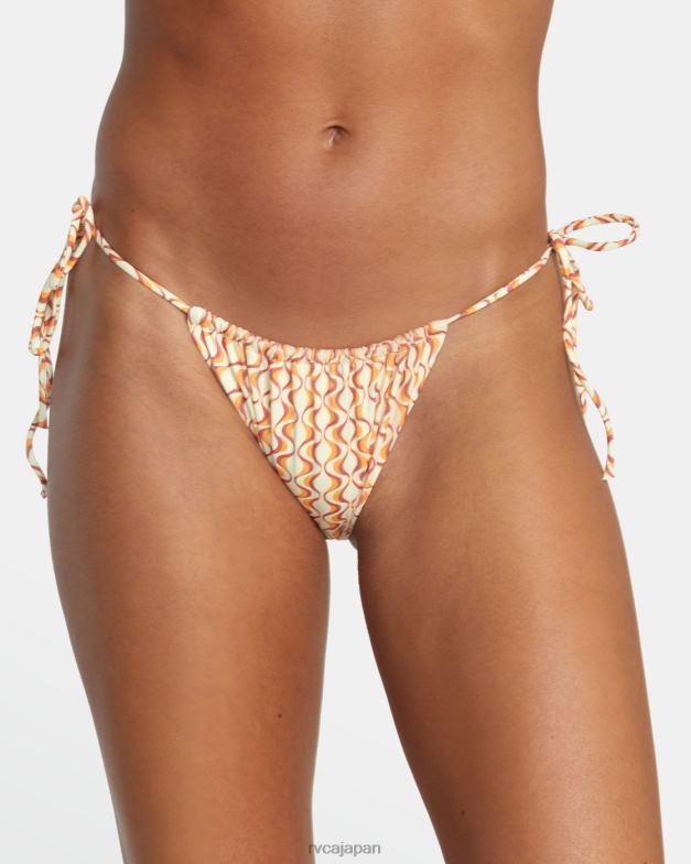 泳ぐ TP8J1606 残光 RVCA 女性 光学スライドタイミディアムフレンチビキニボトムス