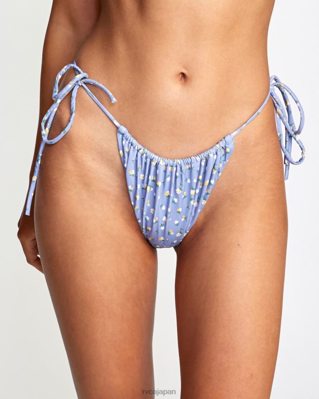 泳ぐ TP8J1607 グレーパープル RVCA 女性 mille ミッドライズ ビキニボトム