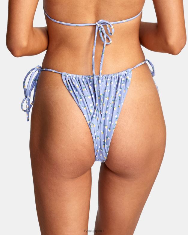 泳ぐ TP8J1607 グレーパープル RVCA 女性 mille ミッドライズ ビキニボトム