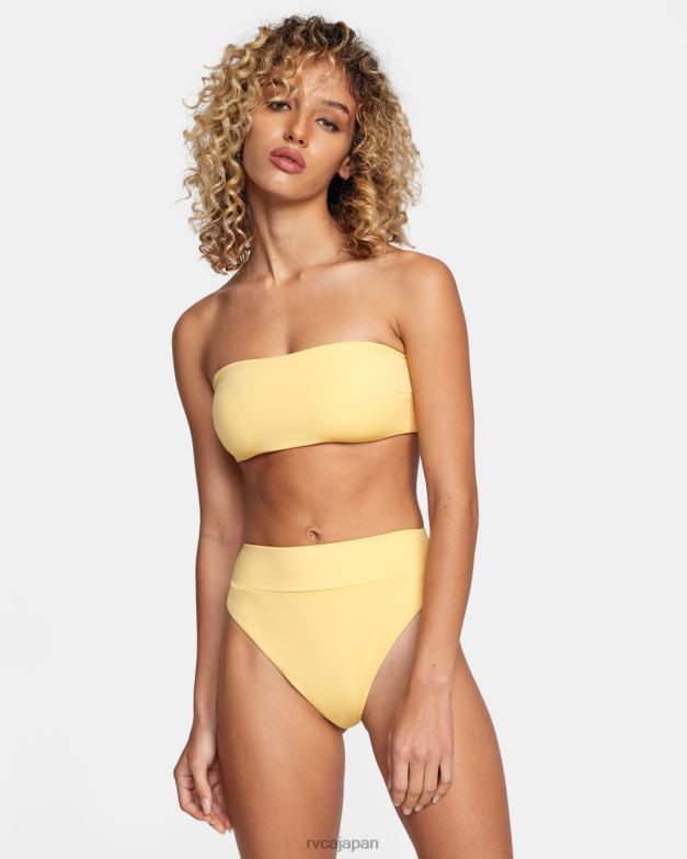泳ぐ TP8J1610 金 RVCA 女性 タイバックホルターバンドゥビキニトップ