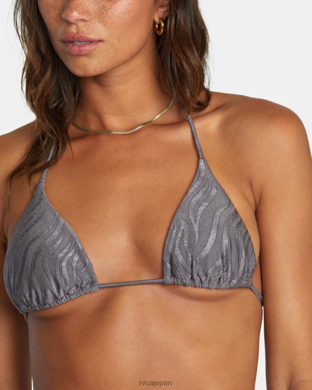 泳ぐ TP8J1612 サメ RVCA 女性 フェラル スライド トライアングル ビキニ トップ