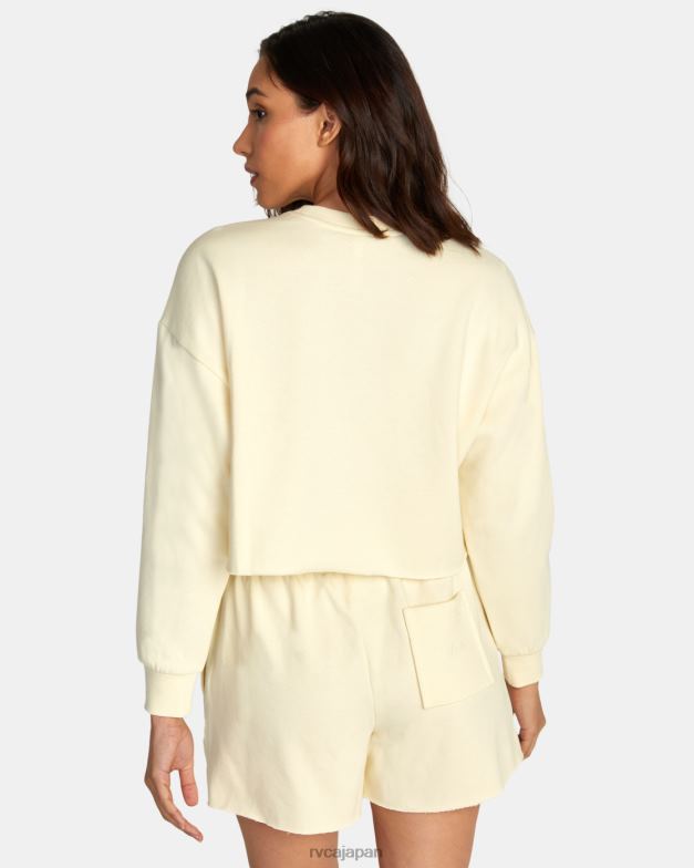 衣類 TP8J1617 残光 RVCA 女性 テストドライブクロップドスウェットシャツ
