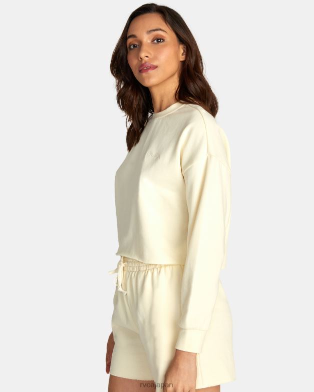 衣類 TP8J1617 残光 RVCA 女性 テストドライブクロップドスウェットシャツ