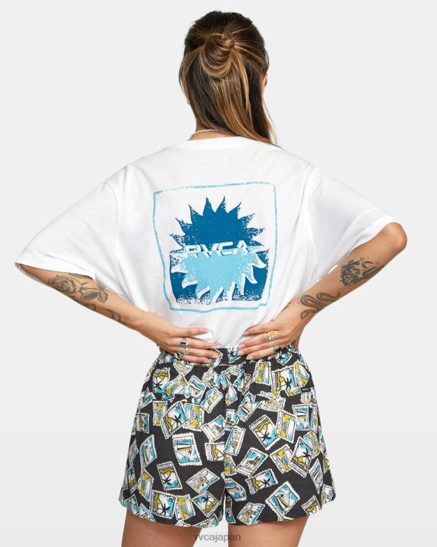 衣類 TP8J1618 黒 RVCA 女性 ソーヤーウーブンショーツ