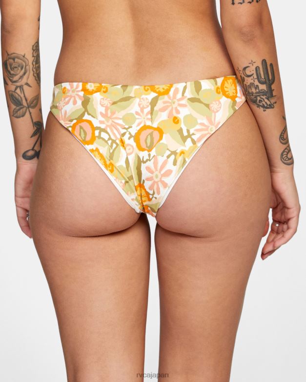 泳ぐ TP8J1623 白 RVCA 女性 アバンガードナー ビキニボトムス