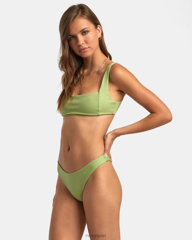 泳ぐ TP8J1639 シダ RVCA 女性 Second Life スクエア ブラレット ビキニ トップ