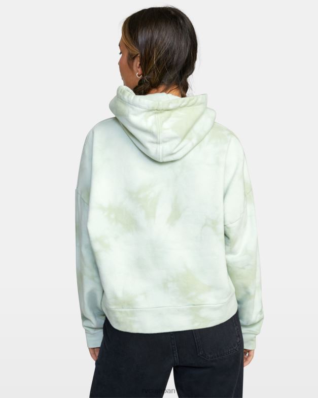 衣類 TP8J1647 ライトグリーン RVCA 女性 イン・ザ・エア ヴェニス タイダイ パーカー
