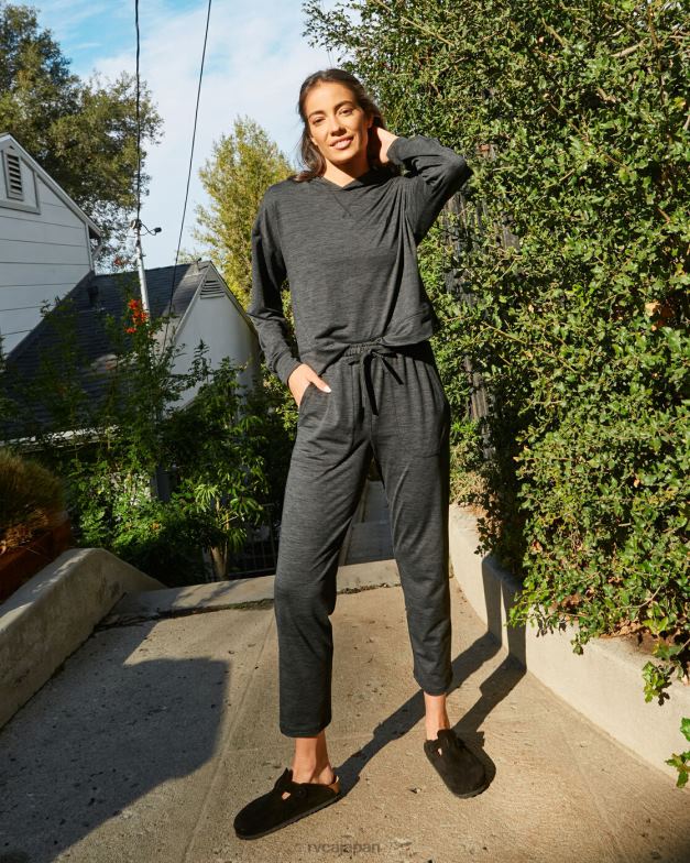 衣類 TP8J1648 ブラックヘザー RVCA 女性 C-ableトレーニングパンツ