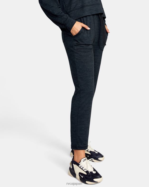 衣類 TP8J1648 ブラックヘザー RVCA 女性 C-ableトレーニングパンツ