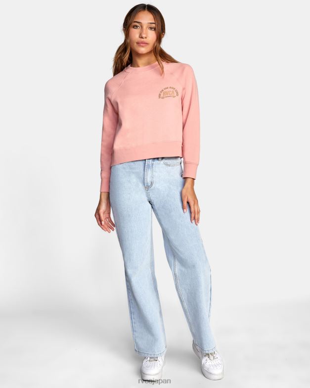 衣類 TP8J1649 赤面 RVCA 女性 グッドタイムズ クルーネックスウェットシャツ