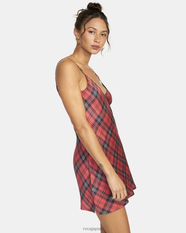 衣類 TP8J1652 菊 RVCA 女性 ブレイク ミニスリップドレス