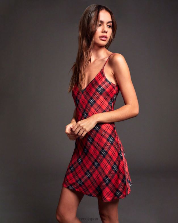 衣類 TP8J1652 菊 RVCA 女性 ブレイク ミニスリップドレス