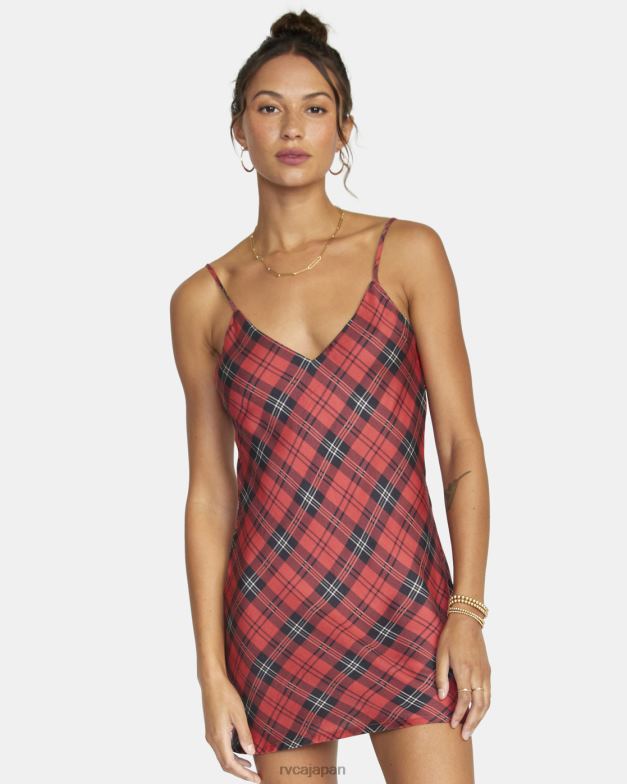 衣類 TP8J1652 菊 RVCA 女性 ブレイク ミニスリップドレス