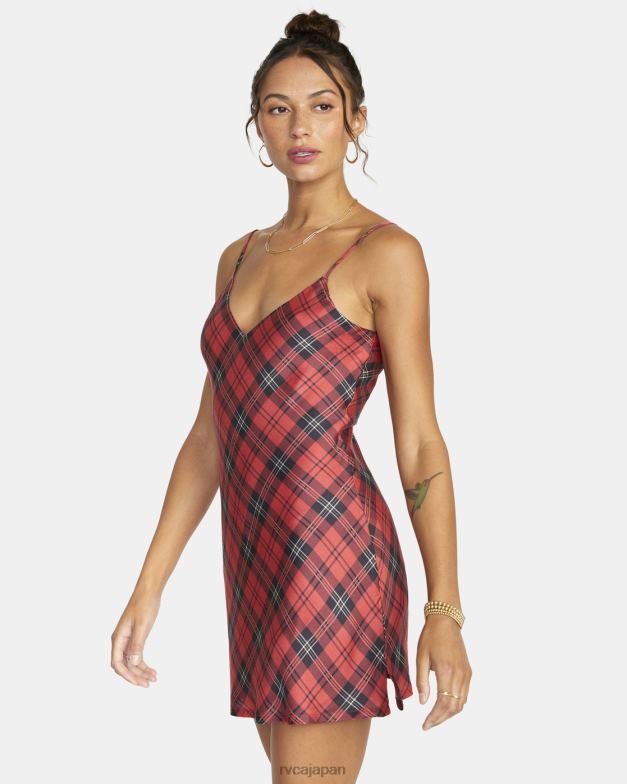 衣類 TP8J1652 菊 RVCA 女性 ブレイク ミニスリップドレス