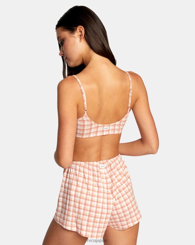 衣類 TP8J1660 ピンク RVCA 女性 元ガールフレンド ブラレット