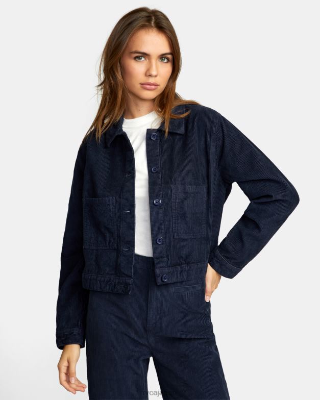 衣類 TP8J1662 夜中 RVCA 女性 Jaded Shacket コーデュロイ シャツ ジャケット