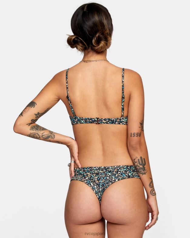 泳ぐ TP8J1674 マルチ RVCA 女性 生意気なボーイ関係なく短いビキニボトムス