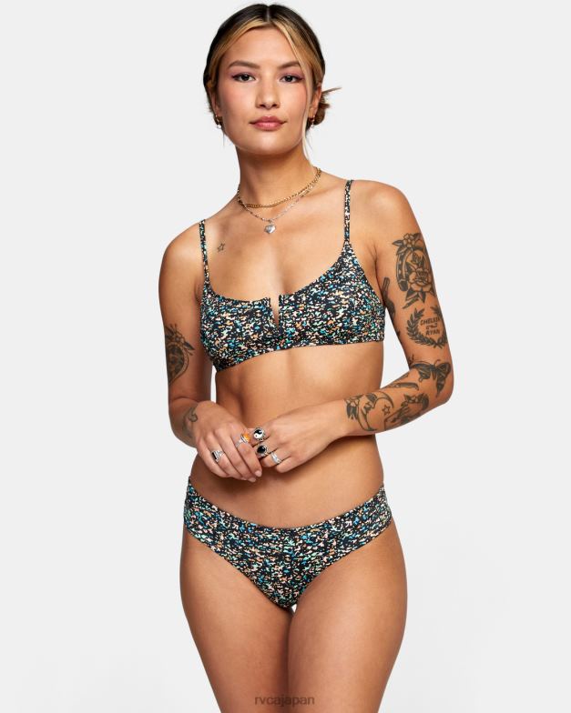 泳ぐ TP8J1674 マルチ RVCA 女性 生意気なボーイ関係なく短いビキニボトムス