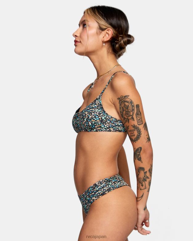 泳ぐ TP8J1674 マルチ RVCA 女性 生意気なボーイ関係なく短いビキニボトムス