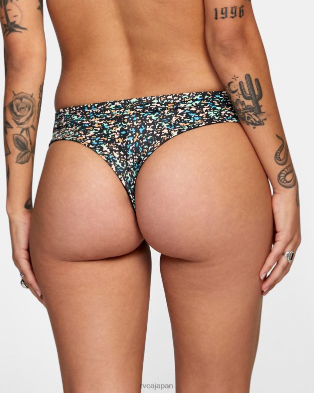 泳ぐ TP8J1674 マルチ RVCA 女性 生意気なボーイ関係なく短いビキニボトムス