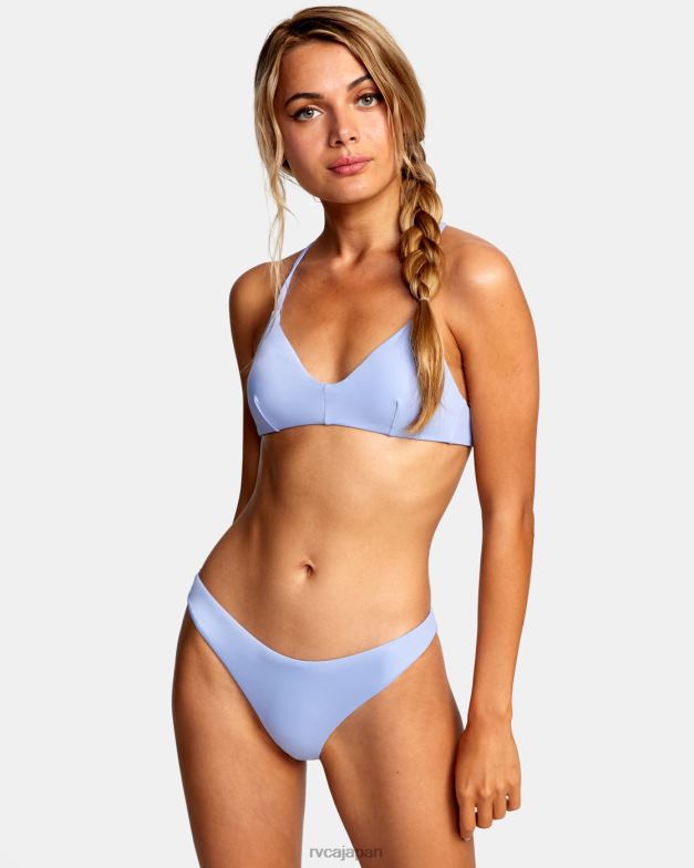 泳ぐ TP8J1683 グレーパープル RVCA 女性 ソリッドフレンチビキニボトムス