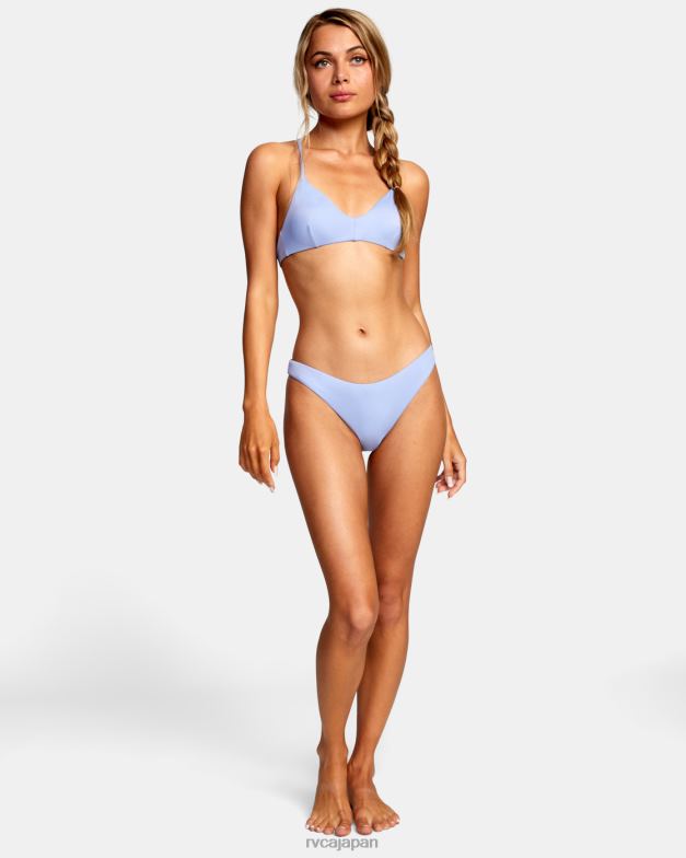 泳ぐ TP8J1683 グレーパープル RVCA 女性 ソリッドフレンチビキニボトムス