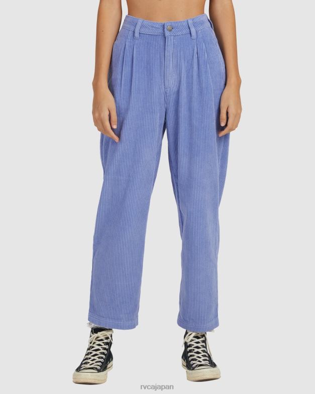 衣類 TP8J1686 グレーパープル RVCA 女性 フラシ天コードパンツ