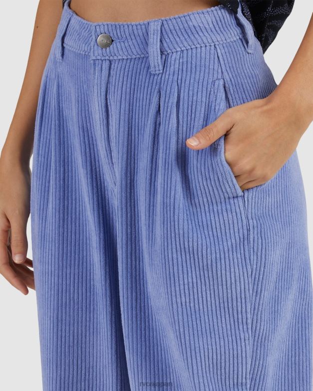 衣類 TP8J1686 グレーパープル RVCA 女性 フラシ天コードパンツ