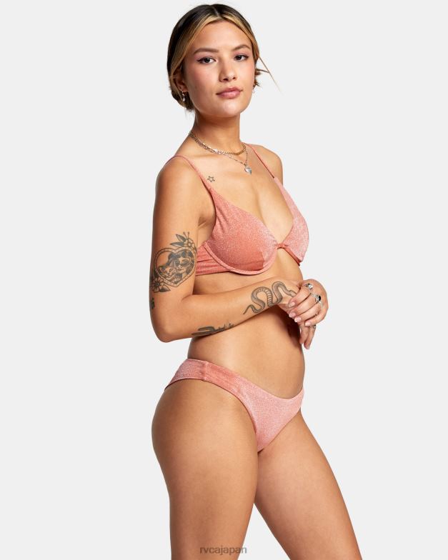 泳ぐ TP8J1690 アプリコット RVCA 女性 ストラータ アンダーワイヤービキニトップ