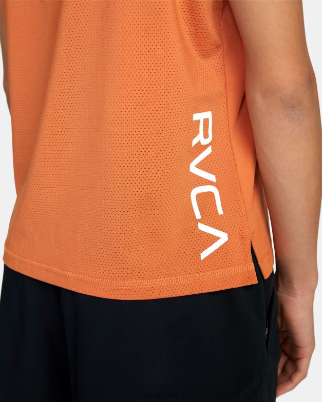 衣類 TP8J1691 ココア RVCA 女性 スポーツベントワークアウトTシャツ