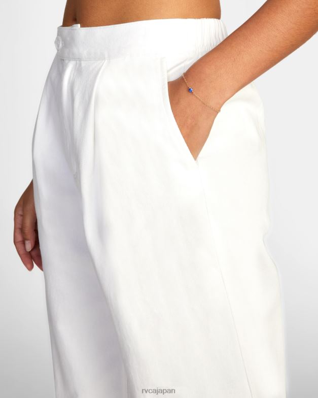 衣類 TP8J1692 白いささやき声 RVCA 女性 ペパ織りパンツ