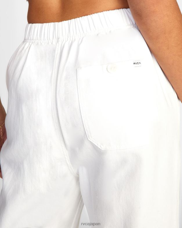 衣類 TP8J1692 白いささやき声 RVCA 女性 ペパ織りパンツ