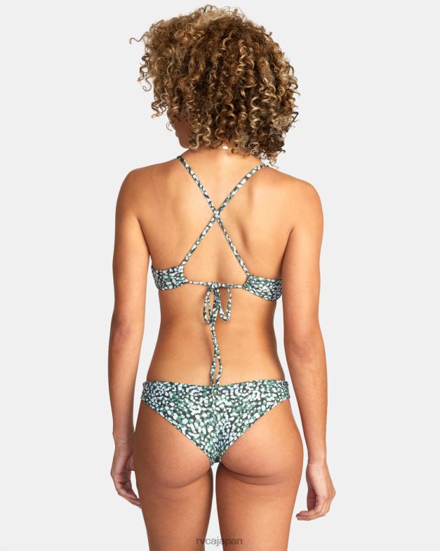 泳ぐ TP8J1695 青い粉 RVCA 女性 デイジー・ジェーン生意気なビキニボトムス