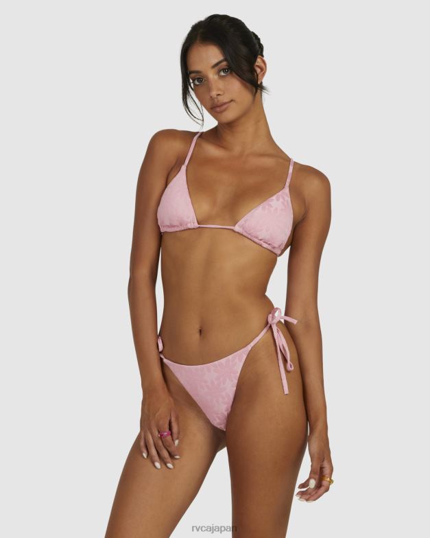 泳ぐ TP8J1708 シーピンク RVCA 女性 デイジー スライド トライアングル ビキニ トップ