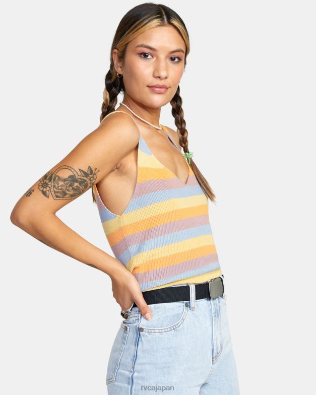 衣類 TP8J1725 マルチ RVCA 女性 レインシャドウセータータンクトップ