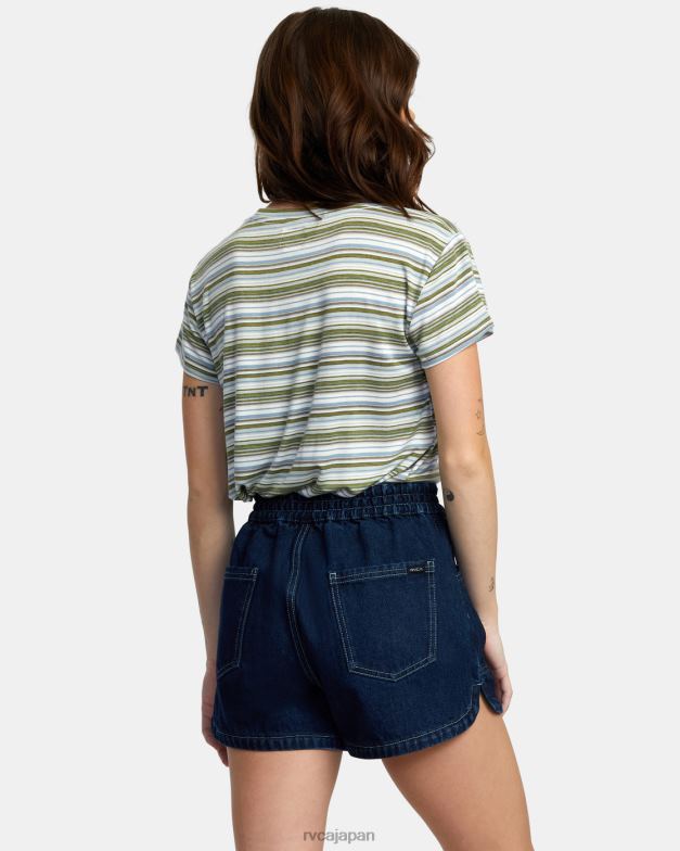 衣類 TP8J1726 ダークインディゴ RVCA 女性 ベニスデニムショートパンツ