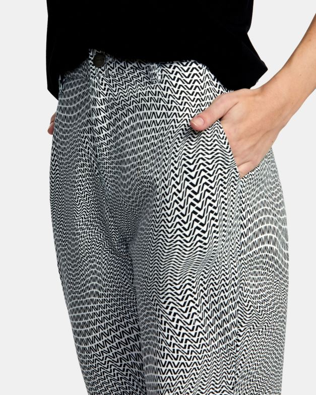 衣類 TP8J1728 白いささやき声 RVCA 女性 ウィークエンドストレッチパンツ