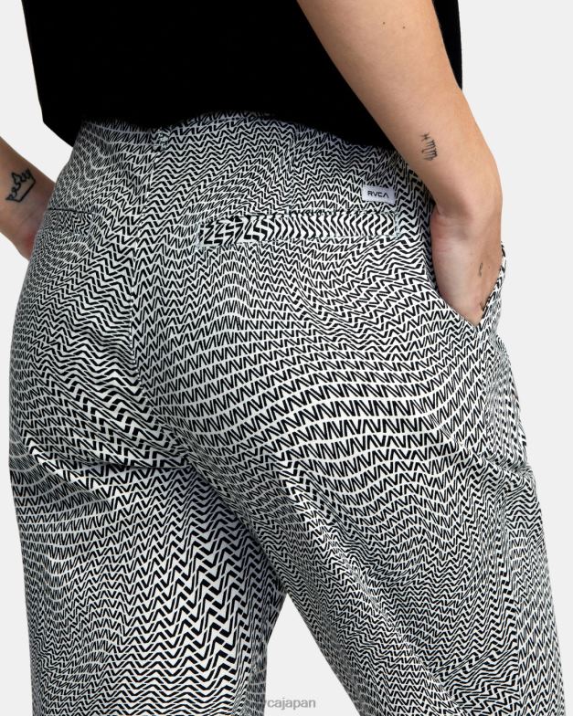 衣類 TP8J1728 白いささやき声 RVCA 女性 ウィークエンドストレッチパンツ