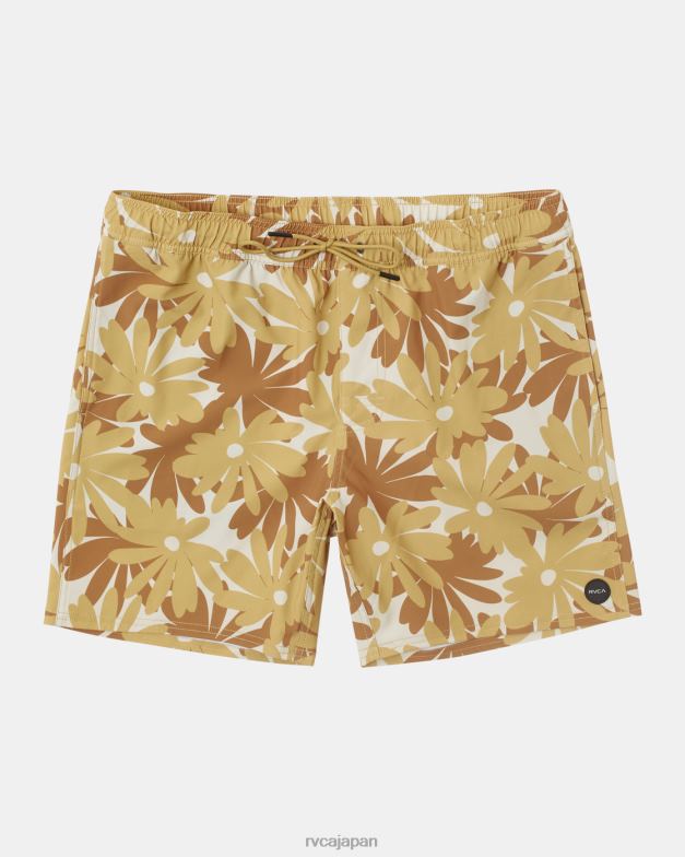 ボトムス TP8J217 カーキ RVCA ユニセックス VA ピグメント エラスティック ウエスト ボードショーツ 17