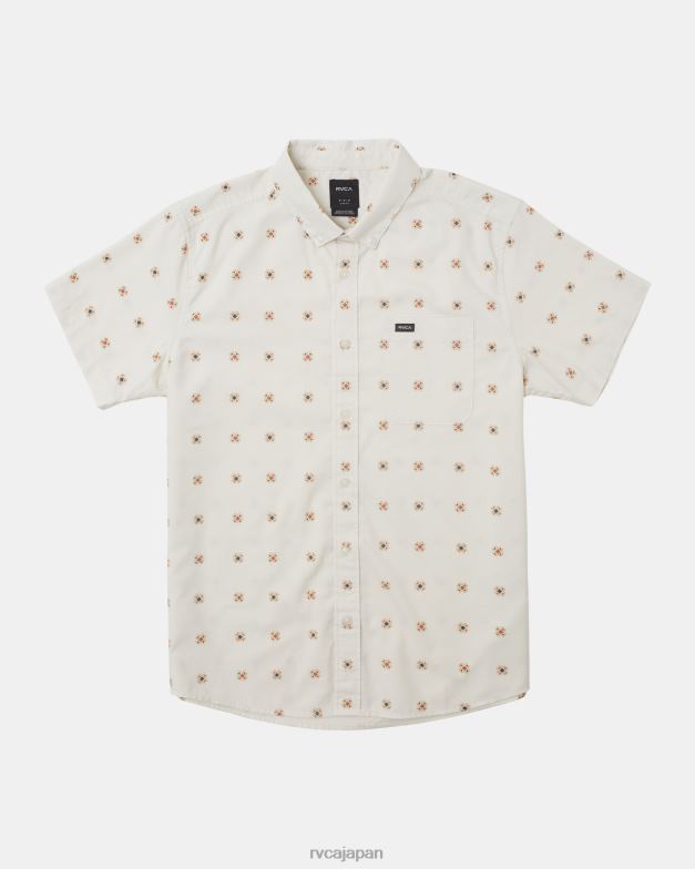 衣類 TP8J224 自然 RVCA 男性 それはプリント半袖シャツになります