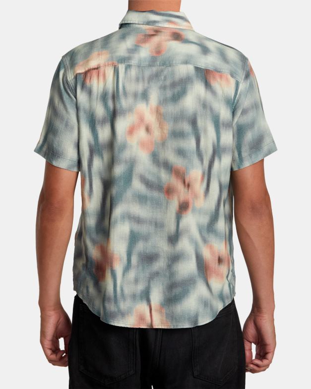 衣類 TP8J235 マルチ RVCA 男性 ハワイスピードフローラル半袖シャツ