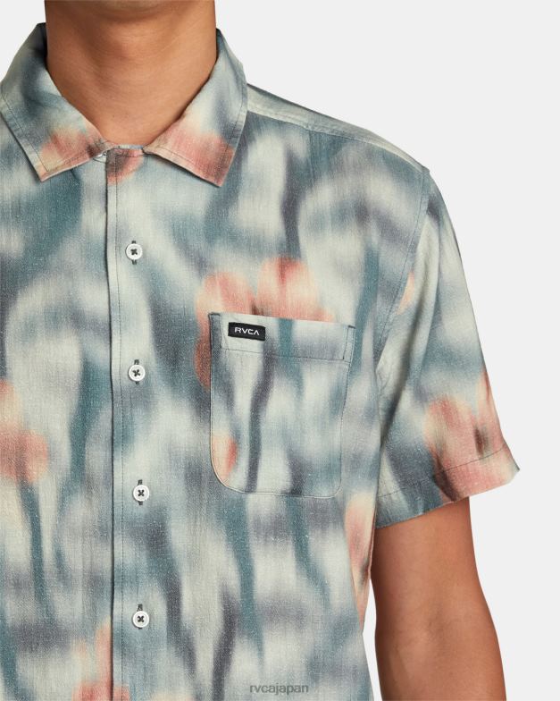 衣類 TP8J235 マルチ RVCA 男性 ハワイスピードフローラル半袖シャツ