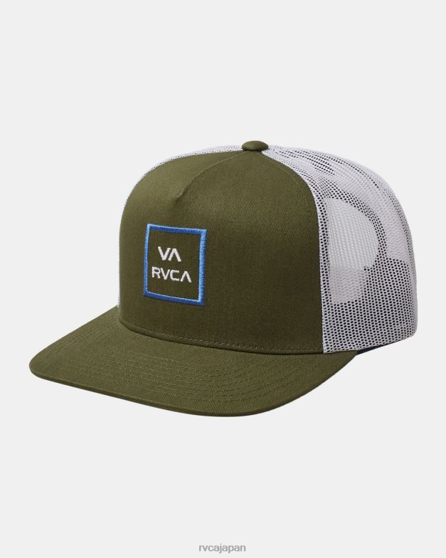 アクセサリー TP8J236 オリーブ RVCA 男性 ずっとトラッカーハット